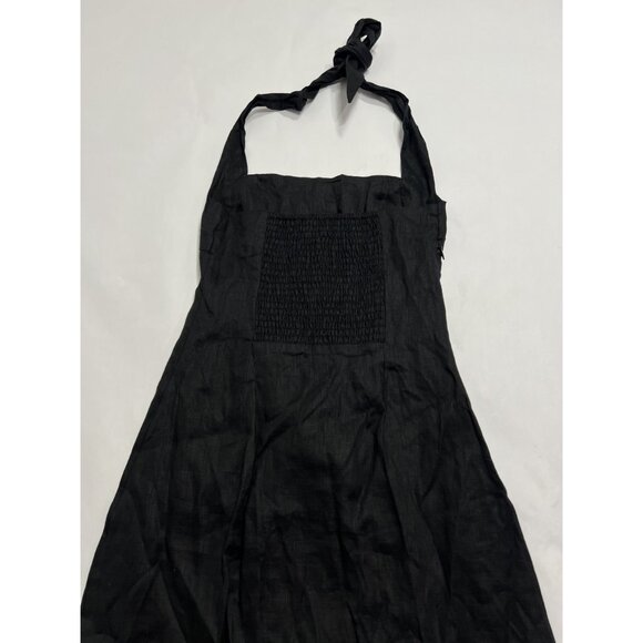 MONDAY Swimwear Montserrat Dress in Black Linen - Picture 6 of 9